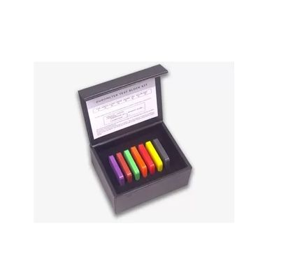 Shore Hardness Test Block Rubber Hardness Test Block Type a for Shore Durometer Kit to Measure 7 Different Color Block