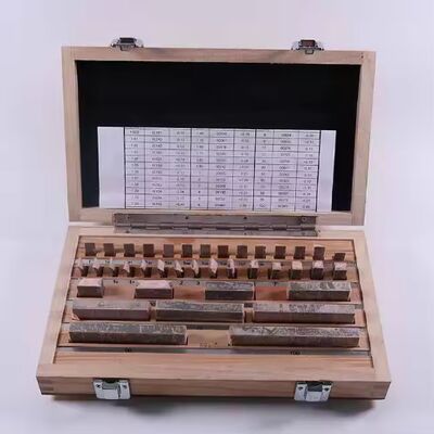 Πιστοποιημένο σύνολο τεμαχίων μεγέθους 38 τεμάχια βαθμού 0 Slip Jo Blocks 1-100mm από την Tmteck